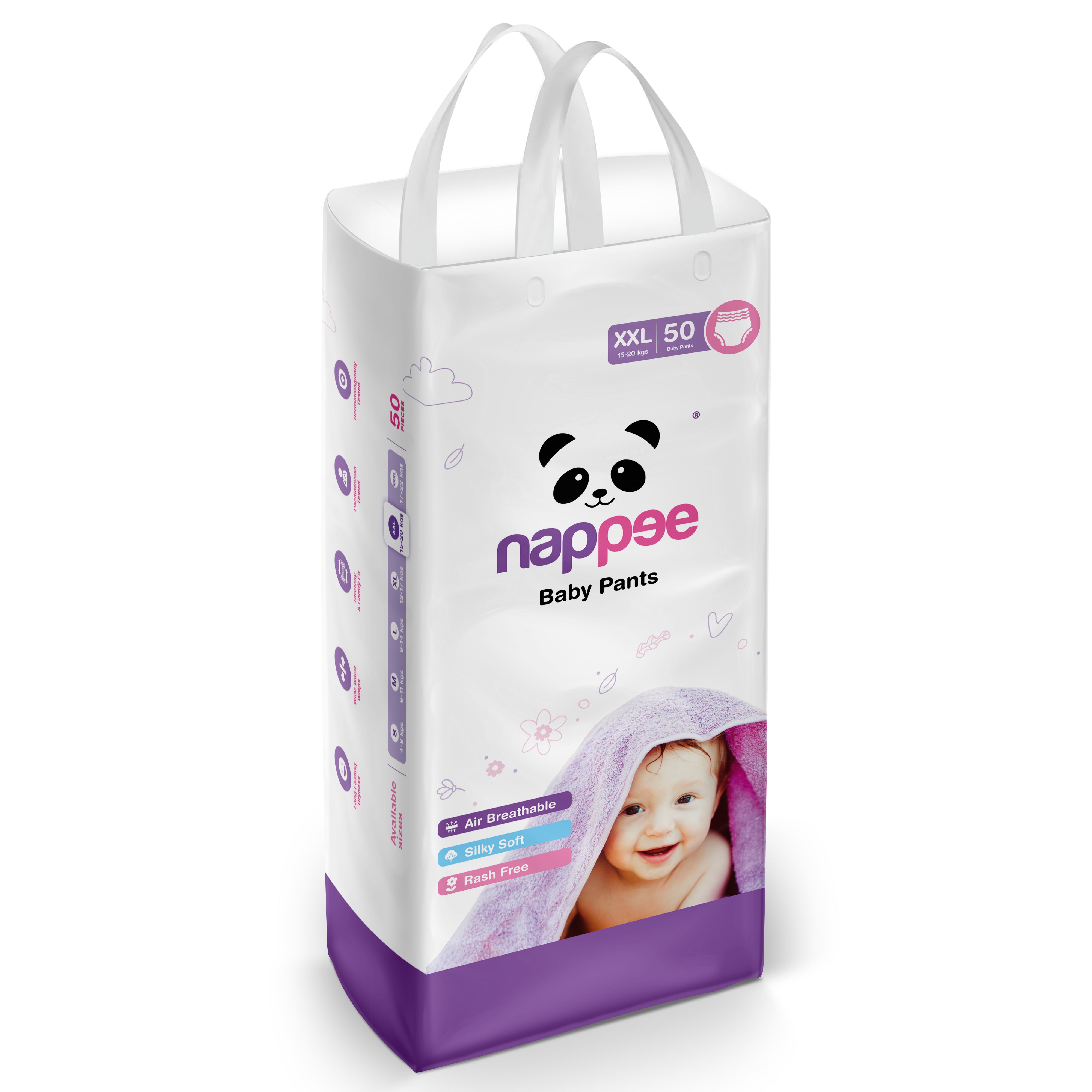 Nappee XXL 50Pcs (Pant type /Pull-ups Type) – Best Diapers