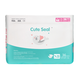 Cute Seal - Canadian Premium Baby Diapers - NEW BORN - 36 Pcs (Velcro Type) - NB