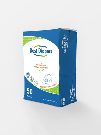 Baby Diaper Best Diapers - Imported Organic British Baby Diapers - Small - 50 Pcs (Tape Type) - S