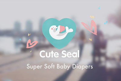 Baby Diaper Cute Seal - Canadian Premium Baby Diapers - Large - 46 Pcs (Tape Type) - L